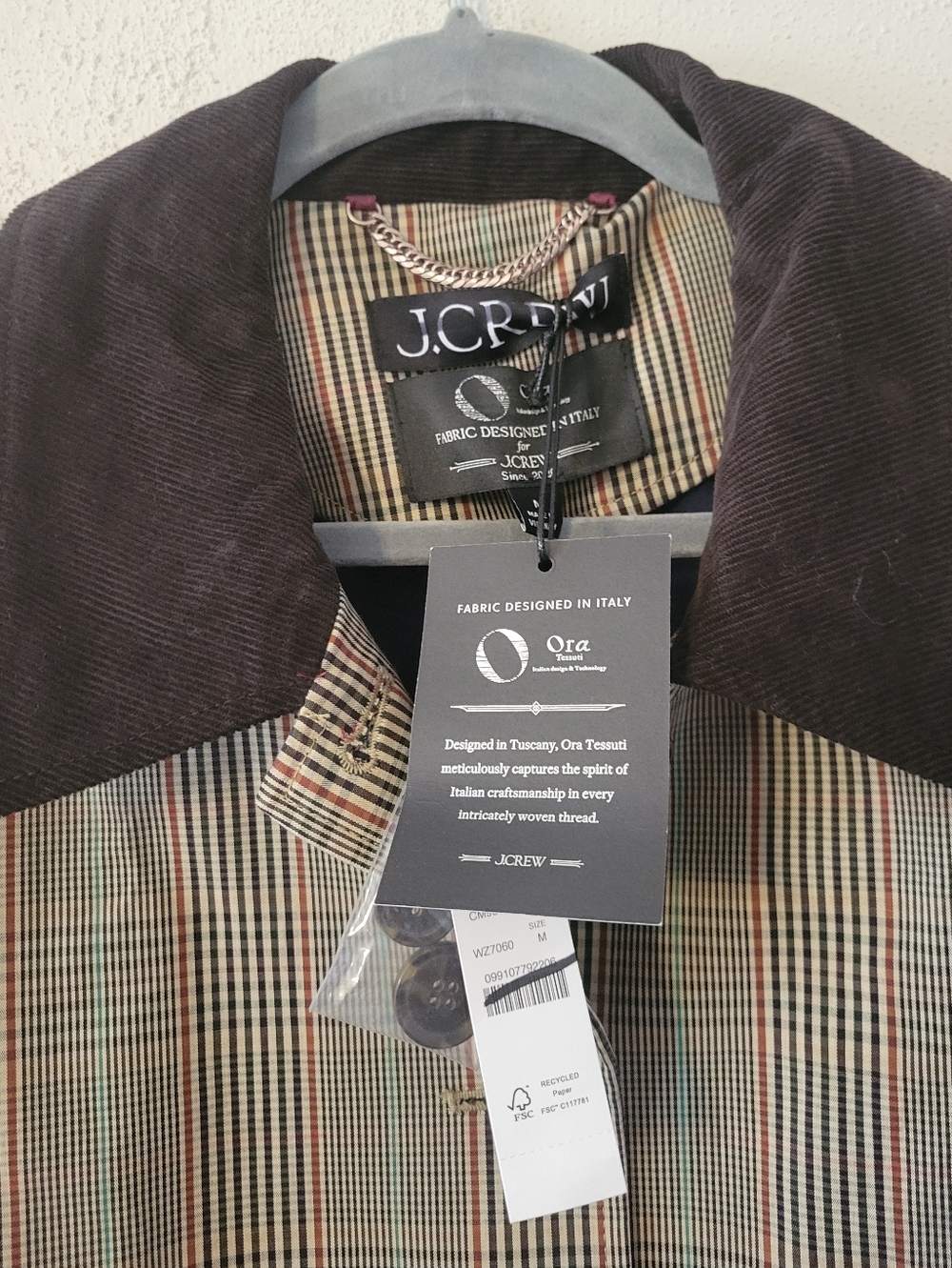 J. Crew Barn Jacket in Plaid Double-faced Cotton - Brown, green, red - Picture 9 of 15